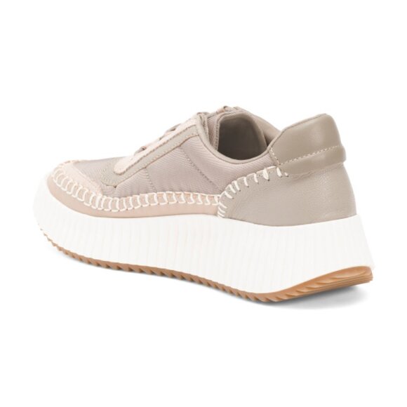 NEW DOLCE VITA Leather Dolen Sneakers for women in Dark Taupe 2510 3M7 - Picture 3 of 4